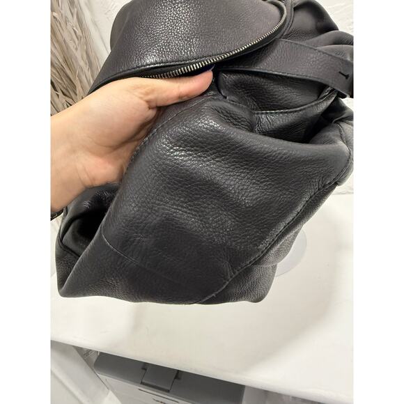 Gucci Leather Pleated Horsebit Accent Icon Bit Medium Shoulder Hobo Bag Black - Picture 5 of 5